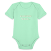 Funny ELGSES wait... Misspelling Organic Short Sleeve Baby Bodysuit - Image 2