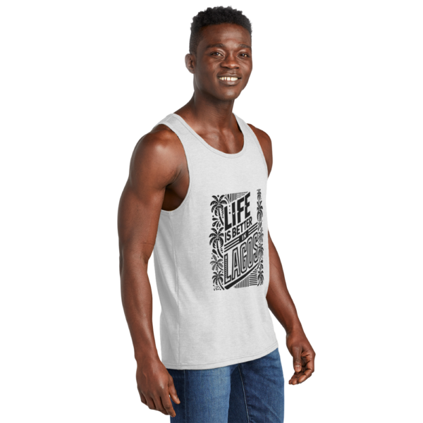 Life is Better in Lagos Nigeria Unisex Tri-Blend Organic Tank