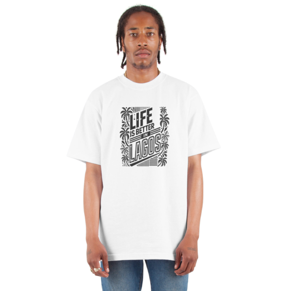 Life is Better in Lagos Nigeria Unisex Oversized Heavyweight T-Shirt