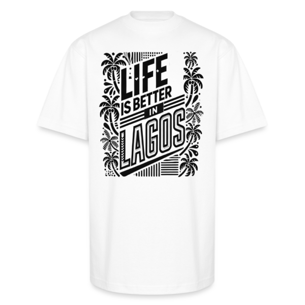 Life is Better in Lagos Nigeria Unisex Oversized Heavyweight T-Shirt - Image 2