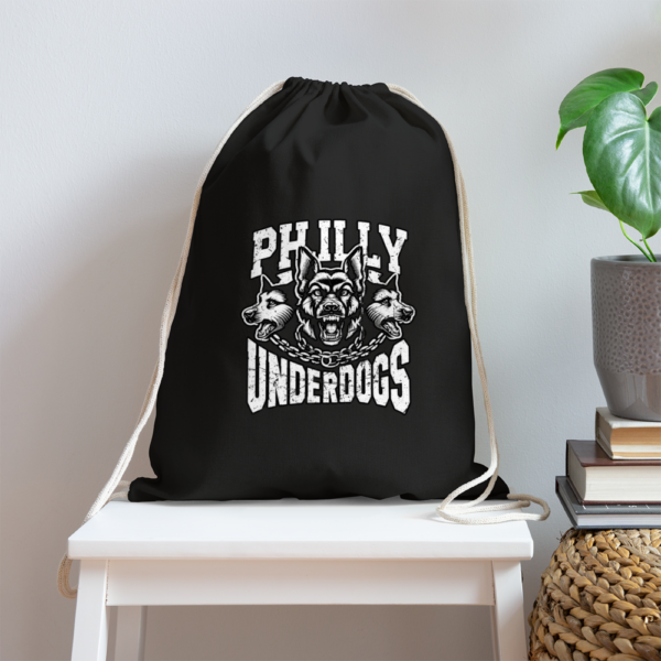 Vintage Philly Underdogs German Shepherds Cotton Drawstring Bag