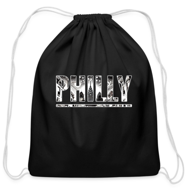 Philly Block Party Celebration Cotton Drawstring Bag - Image 2