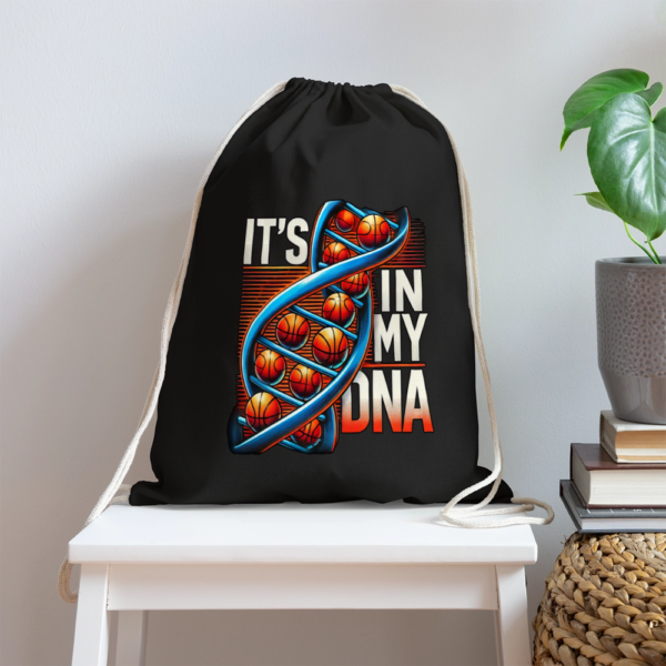 Basketball DNA Cotton Drawstring Bag