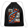 Basketball DNA Cotton Drawstring Bag - Image 2