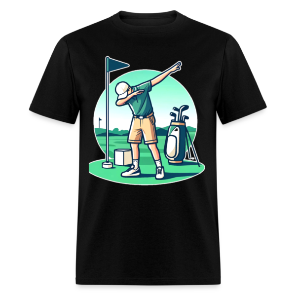 Young Golfer Dabbing Unisex Classic T-Shirt - Image 2