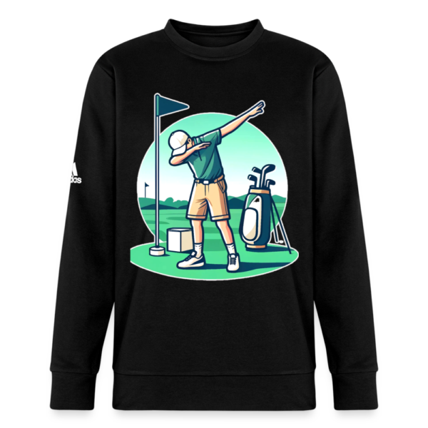 Young Golfer Dabbing  Adidas Unisex Fleece Crewneck Sweatshirt