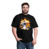 Dabbing Raccoon and Dumpster Fire Unisex Classic T-Shirt - Image 3