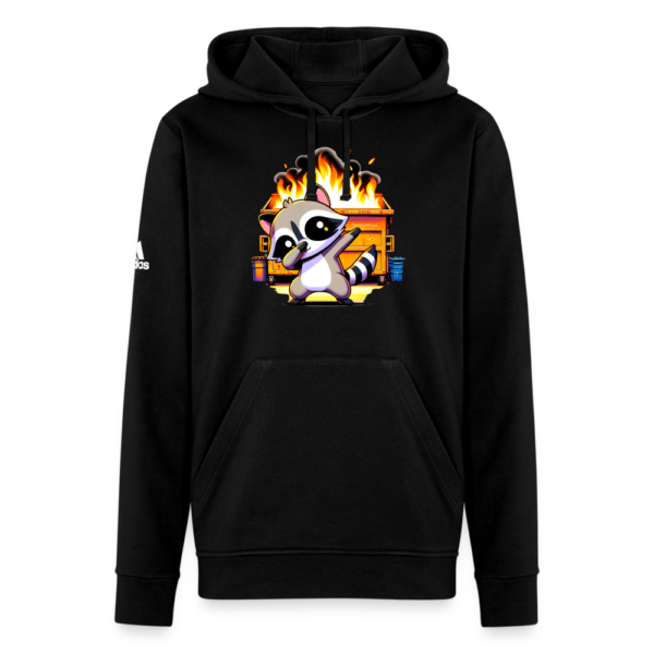 Dabbing Raccoon and Dumpster Fire Adidas Unisex Fleece Hoodie