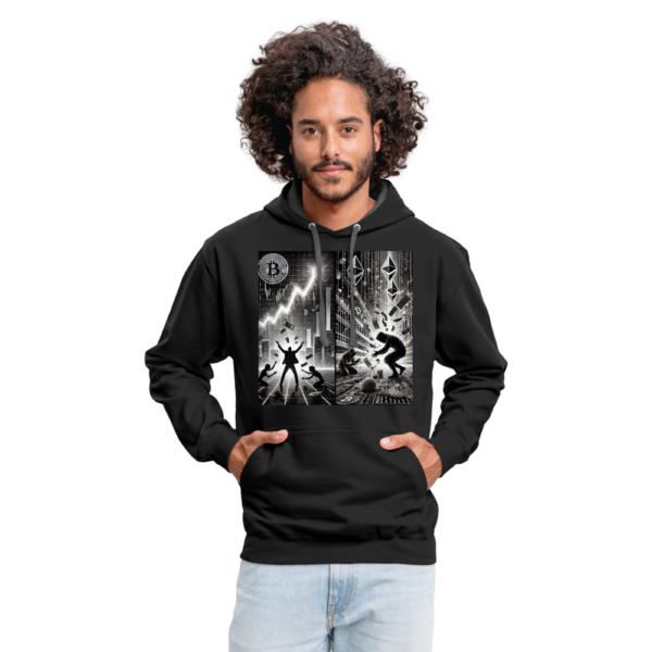 Crypto Pump and Dump and Rug Pulls Contrast Hoodie - Image 3