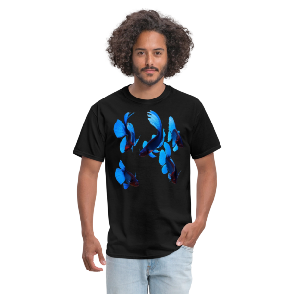 Fancy Blue Fish Unisex Classic T-Shirt - Image 3