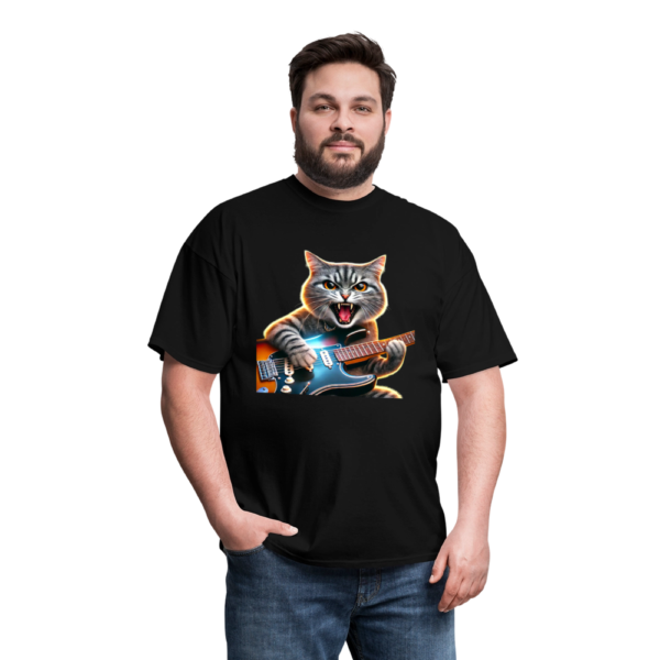 Striped Rock Kitty Unisex Classic T-Shirt