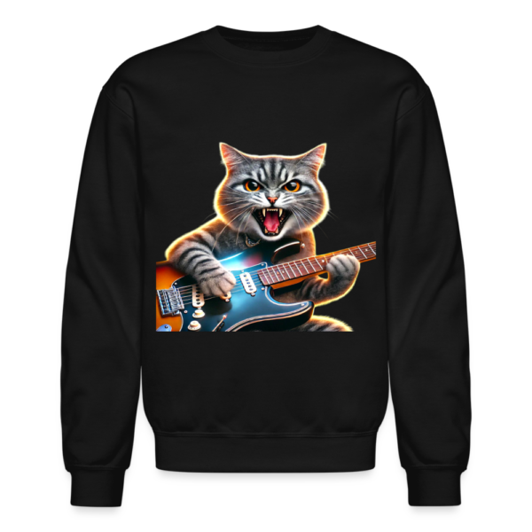 Striped Rock Kitty Crewneck Sweatshirt - Image 2