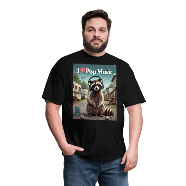 I Luv Pop Music Raccoon Unisex Classic T-Shirt