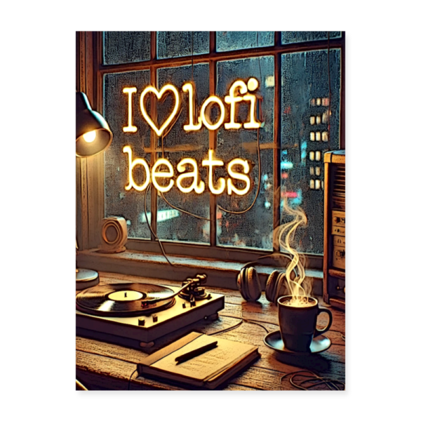 I Luv Lofi Beats Poster 18x24 - Image 2