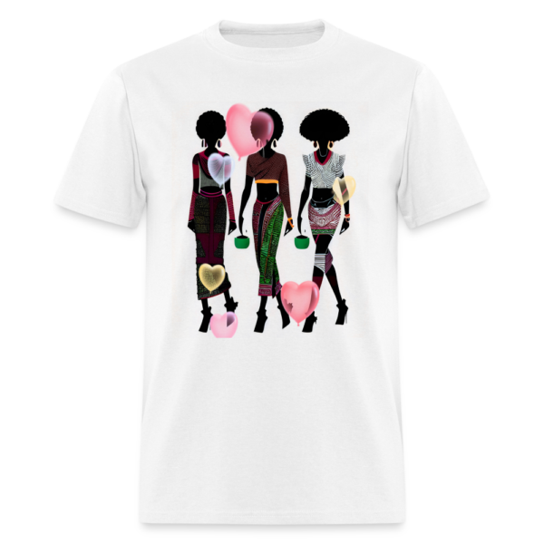 Black Women with Love Hearts | African American Art Unisex Classic T-Shirt