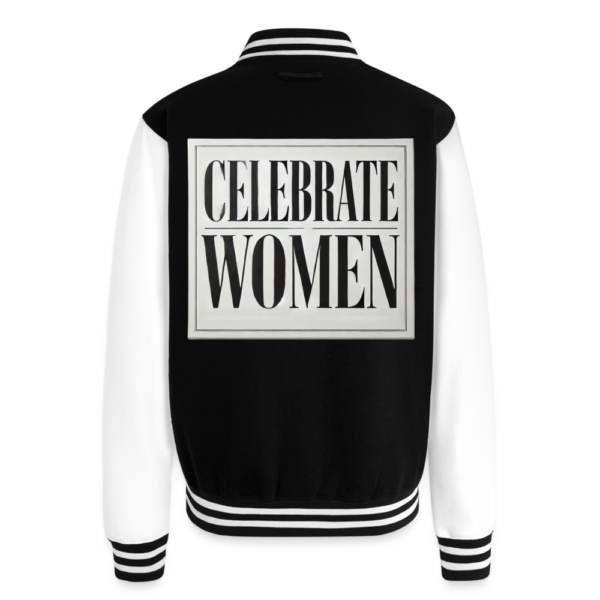 Celebrate Women Just Hoods Heavyweight Letterman Jacket