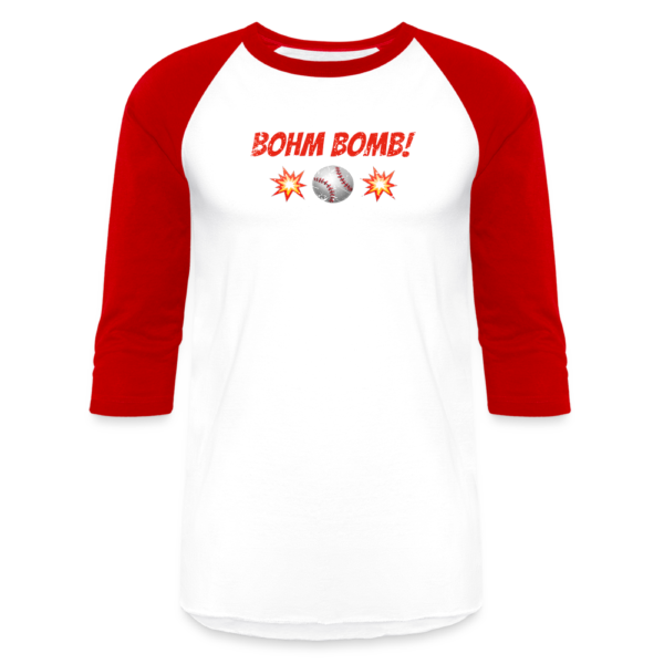 Vintage Style Bohmbomb Unisex Baseball T-Shirt - Image 2