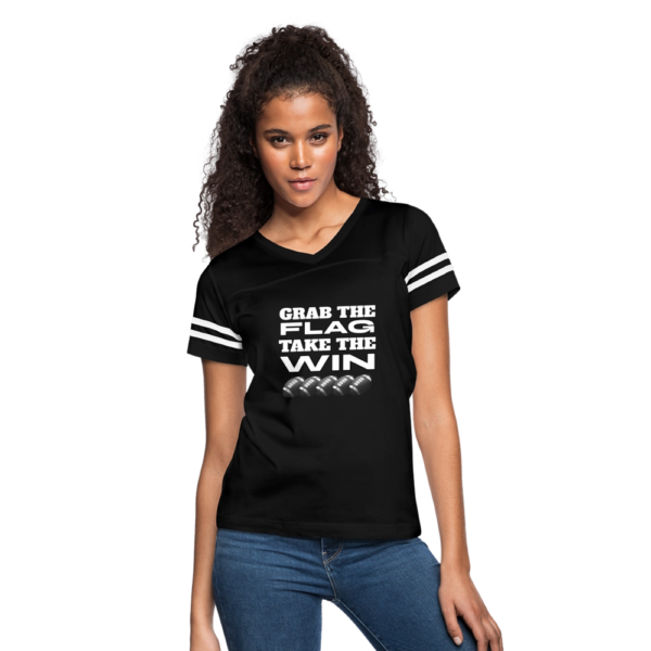 Grab The Flag Take The Win Women’s Vintage Sport T-Shirt - Image 3