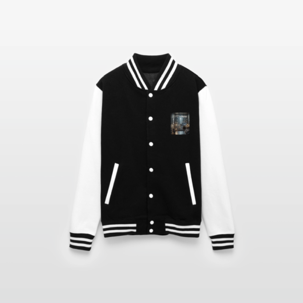 I Luv IndiePop Just Hoods Heavyweight Letterman Jacket - Image 2