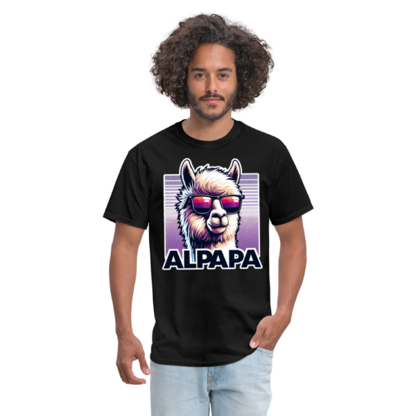 Smooth Alpapa Alpaca Shades Unisex Classic T-Shirt - Image 3