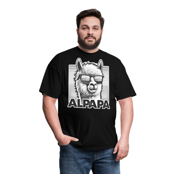 Black and White Smooth Alpapa Alpaca Shades Unisex Classic T-Shirt