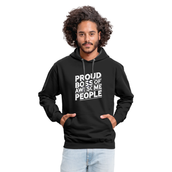 Proud Boss Of Awesome People Contrast Hoodie - Image 3