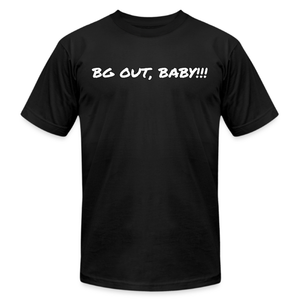 BG OUT BABY Unisex Jersey T-Shirt by Bella + Canvas - Image 2