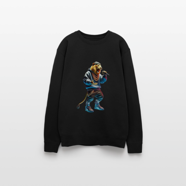 Hip-Hop Rap Lion Streetwear Oversized Crewneck Sweatshirt - Image 2