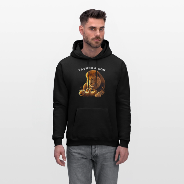 Father and Son Lion and Cub Men's Hoodie